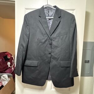 Calvin Klein Dark Gray Pinstripe Men's Blazer